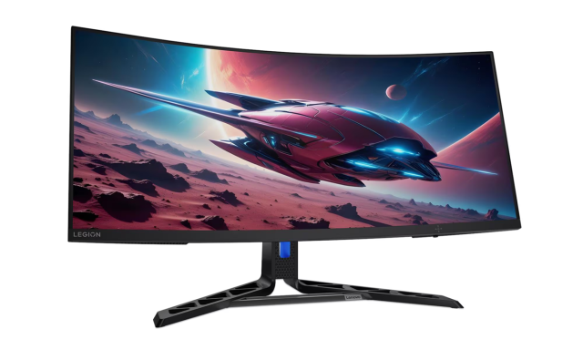 Монитор Lenovo R34W-30, 34" (86.36 cm) WLED IPS Anti-glare, Curvature 1500R, 180Hz, 0.5ms, 3000:1, 350 cd/m2, HDMI, DP, Tilt, Swivel, Height Adjust Stand