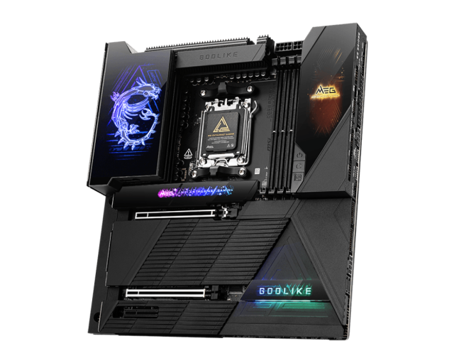 Дънна платка MSI MEG X870E GODLIKE, AM5, 4x DDR5, 7x M.2, 4 x SATA, Wi-Fi 7/ Bluetooth 5.4, E-ATX 