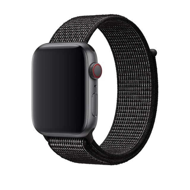 Каишка за часовник Apple Watch 44mm Nike Band:Black Nike Sport Loop
