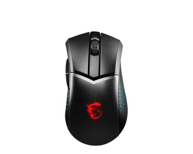 Геймърска мишка MSI GAMING MOUSE CLUTCH GM51, Wireless, Optical Sensor PixArt PAW-3395 (26000 dpi), Черна