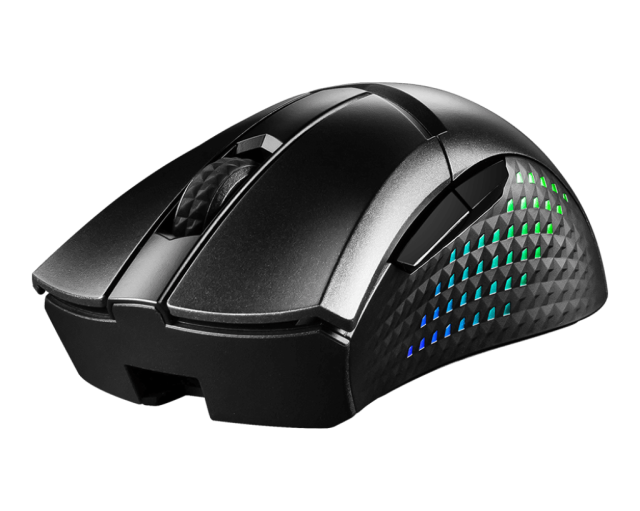 Геймърска мишка MSI GAMING MOUSE CLUTCH GM51, Wireless, Optical Sensor PixArt PAW-3395 (26000 dpi), Черна