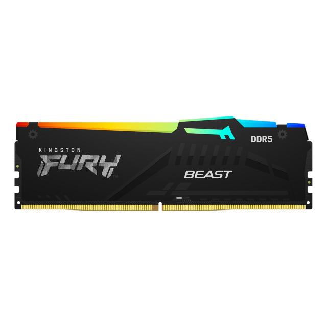 Памет Kingston FURY Beast Black RGB 64GB (2x32GB) DDR5 6000MHz,36CL, 1.1 V