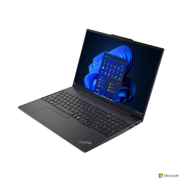 Лаптоп Lenovo ThinkPad E16 Gen 2, Intel Core Ultra 7 155H 16C (1.4/4.8GHz, 24MB Cache), 16.0" (40.64 cm) WUXGA, IPS Anti-Glare, 32GB DDR5, 1TB M.2 NVMe SSD, Free DOS