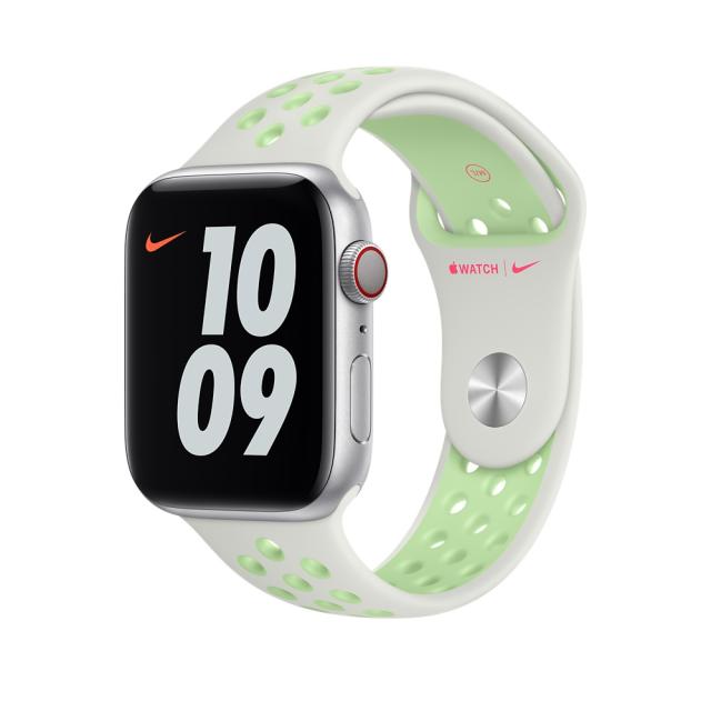 Каишка за часовник Apple Watch 44mm Spruce Aura/Vapor Green Nike Sport Band - Regular