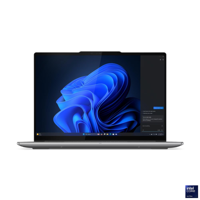 Лаптоп Lenovo Yoga Pro 7 14IAH10, Intel Core Ultra 7 255H 16C (1.5/5.1GHz, 24MB Cache), 14.5" (36.83 сm)  OLED PureSight Pro, Touchscreen, Intel Arc 140T, 32GB LPDDR5X, 1TB M.2 NVMe SSD, Windows 11 Home