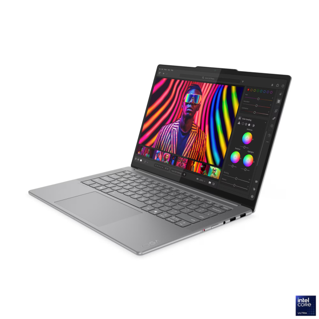Лаптоп Lenovo Yoga Pro 7 14IAH10, Intel Core Ultra 7 255H 16C (1.5/5.1GHz, 24MB Cache), 14.5" (36.83 сm)  OLED PureSight Pro, Touchscreen, Intel Arc 140T, 32GB LPDDR5X, 1TB M.2 NVMe SSD, Windows 11 Home