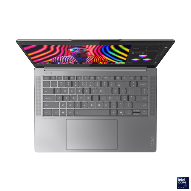 Лаптоп Lenovo Yoga Pro 7 14IAH10, Intel Core Ultra 7 255H 16C (1.5/5.1GHz, 24MB Cache), 14.5" (36.83 сm)  OLED PureSight Pro, Touchscreen, Intel Arc 140T, 32GB LPDDR5X, 1TB M.2 NVMe SSD, Windows 11 Home