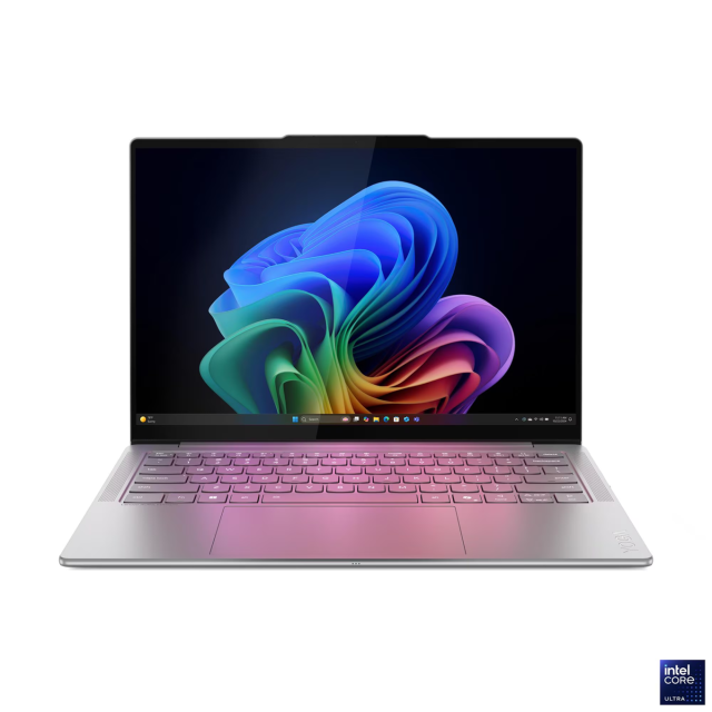 Лаптоп Lenovo Yoga Slim 7 Aura Edition 14ILL10, 14.0" (35.56 cm) WUXGA OLED, Intel Core Ultra 7 258V (2.2 / 4.8 GHz, 12MB Cache), Intel Arc 140V, 32GB LPDDR5X, 1TB M.2 NVMe SSD, Windows 11 Home