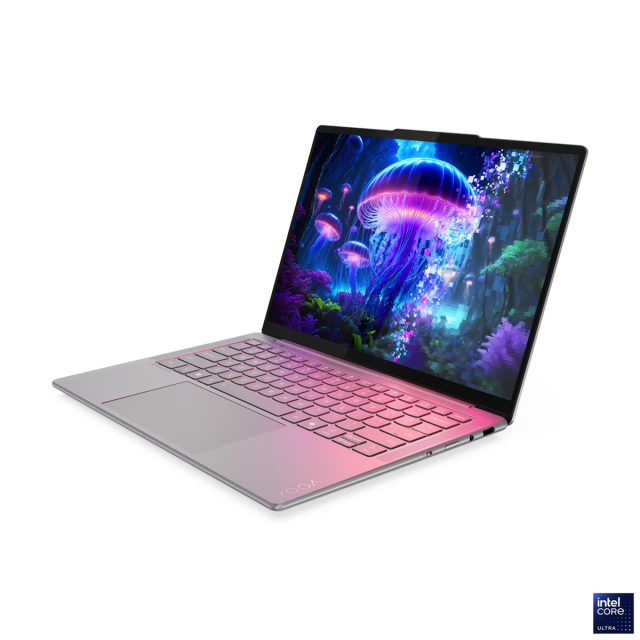 Лаптоп Lenovo Yoga Slim 7 Aura Edition 14ILL10, 14.0" (35.56 cm) WUXGA OLED, Intel Core Ultra 7 258V (2.2 / 4.8 GHz, 12MB Cache), Intel Arc 140V, 32GB LPDDR5X, 1TB M.2 NVMe SSD, Windows 11 Home
