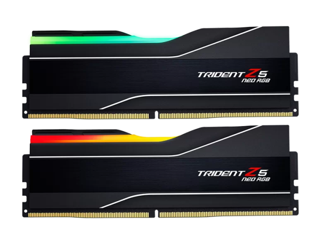 Памет G.SKILL Trident Z5 Neo RGB Black 64GB (2x32GB) DDR5 6000MHz CL26, 1.45 V