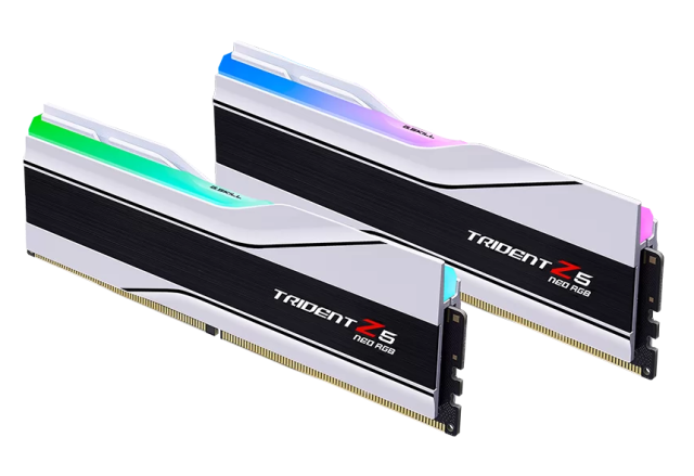 Памет G.SKILL Trident Z5 Neo RGB White 64GB (2x32GB) DDR5 6000MHz CL26, 1.45 V 