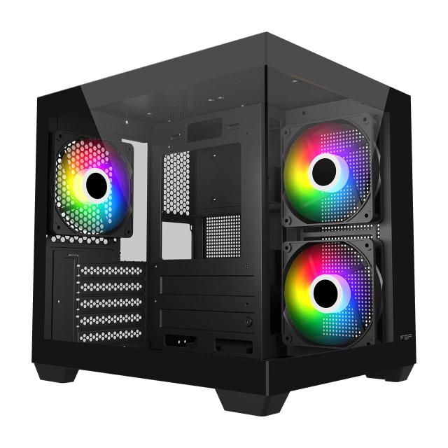 Кутия за компютър FSP S140-BA MATX, Small Form Factor, 1x USB 3.0, 2x USB 2.0, Mini-ITX, uATX