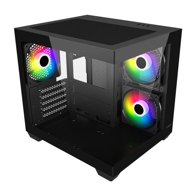 Кутия за компютър FSP S140-BA MATX, Small Form Factor, 1x USB 3.0, 2x USB 2.0, Mini-ITX, uATX