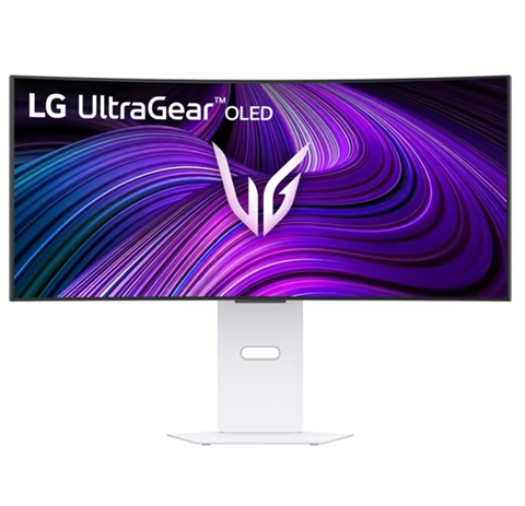 Монитор LG 34GX90SA-W, 34" (86.36cm) Curved OLED Display, 240Hz, 0.03ms, 275cd/m2, Smart Monitor, webOS, DP, HDMI, USB-C