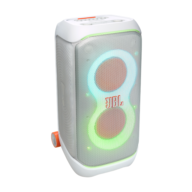 Тонколона JBL PartyBox Stage 320, 240W RMS, Jack 3.5mm/Bluetooth/USB, IPX4 защита, Бяла
