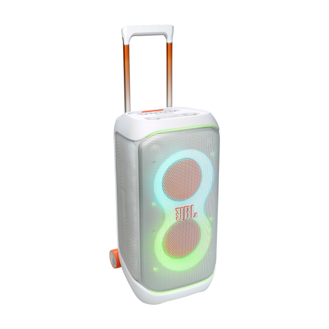 Тонколона JBL PartyBox Stage 320, 240W RMS, Jack 3.5mm/Bluetooth/USB, IPX4 защита, Бяла