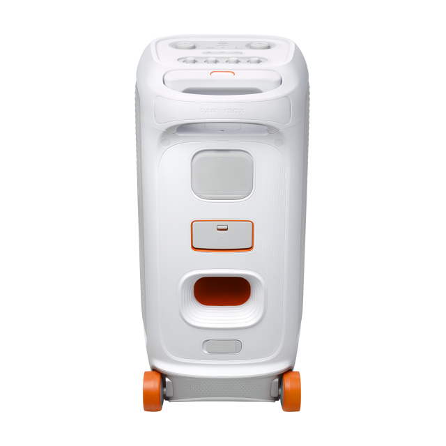Тонколона JBL PartyBox Stage 320, 240W RMS, Jack 3.5mm/Bluetooth/USB, IPX4 защита, Бяла