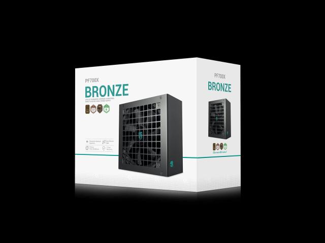 Захранване DeepCool PF700X, 700W, Active PFC, 80 Plus Bronze