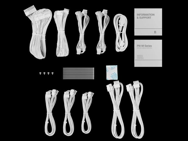 Захранване DeepCool PN850M White, 850W, Active PFC, 80 Plus Gold, PCI-E 5.1/ATX 3.1, Full Modular