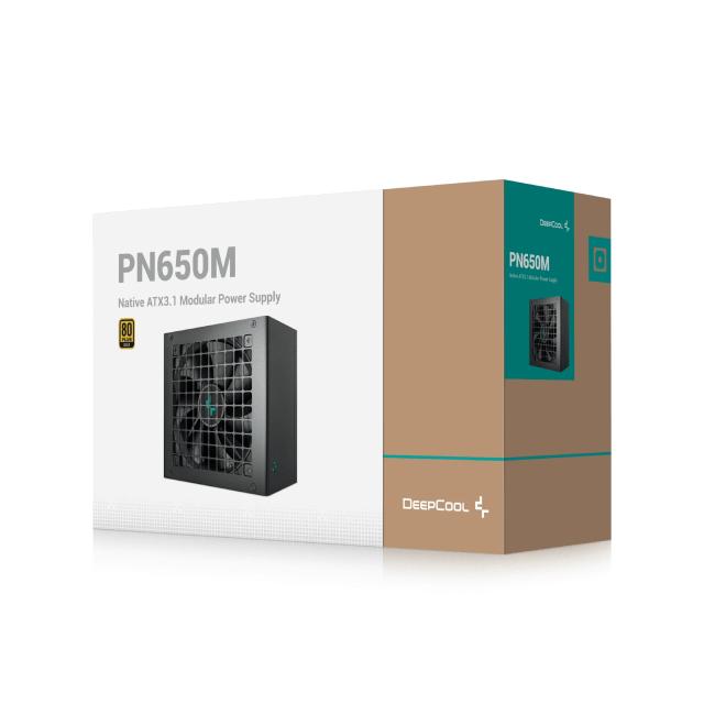 Захранване DeepCool PN650M, 650W, Active PFC, 80 Plus Gold, PCI-E 5.1/ATX 3.1, Full Modular