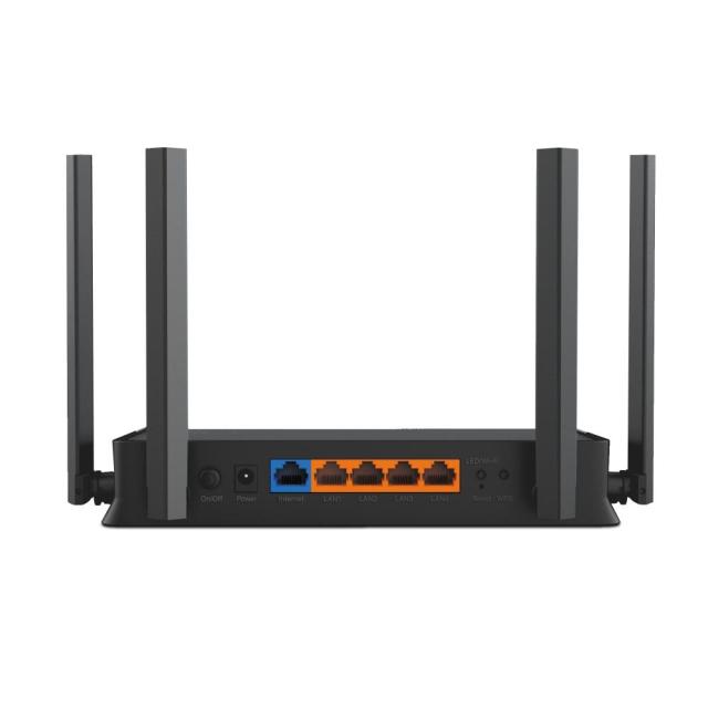 Рутер TP-Link Archer BE220, 3600Mbps, 2.4GHz (688Mbps) / 5GHz (2882Mbps), Wireless BE, 4x 10/100/1000Mbps LAN, 1x 100/1000/2500Mbps WAN