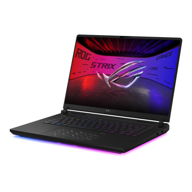 Лаптоп ASUS ROG STRIX SCAR G16 2025 G635LW-RW007W, Intel Core Ultra 9 275HX 24C (2.70 / 5.40 GHz, 36MB Cache), 16.0" (40.64 cm) WQXGA IPS, NVIDIA GF RTX 5080 16GB GDDR7 DLSS 4, 64GB DDR5, 2TB M.2 NVMe SSD, Windows 11 Home