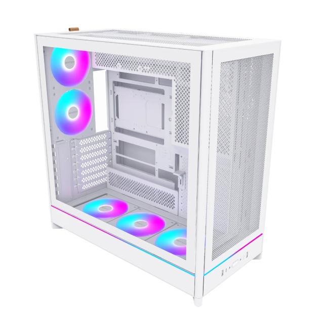 Кутия Montech HS01 PRO (W), Middle Tower, 2 x USB 3.0, 1 x USB 3.1 Type-C, ATX / Micro-ATX / Mini-ITX, White