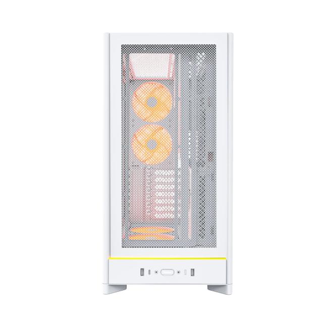 Кутия Montech HS01 PRO (W), Middle Tower, 2 x USB 3.0, 1 x USB 3.1 Type-C, ATX / Micro-ATX / Mini-ITX, White