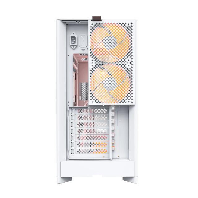 Кутия Montech HS01 PRO (W), Middle Tower, 2 x USB 3.0, 1 x USB 3.1 Type-C, ATX / Micro-ATX / Mini-ITX, White