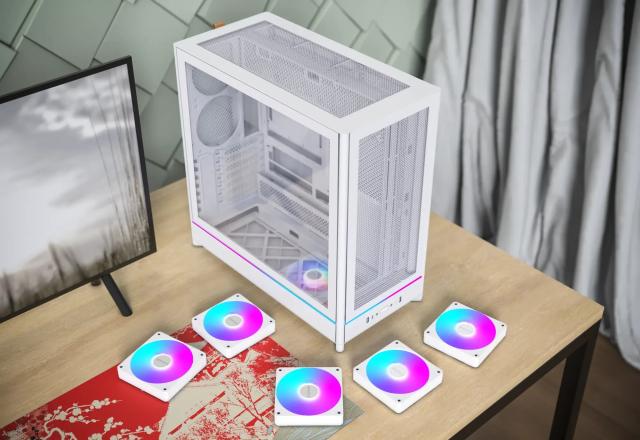 Кутия Montech HS01 PRO (W), Middle Tower, 2 x USB 3.0, 1 x USB 3.1 Type-C, ATX / Micro-ATX / Mini-ITX, White