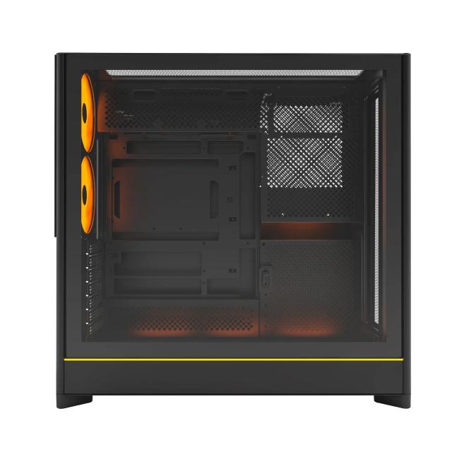 Кутия Montech HS01 PRO (W), Middle Tower, 2 x USB 3.0, 1 x USB 3.1 Type-C, ATX / Micro-ATX / Mini-ITX, Black