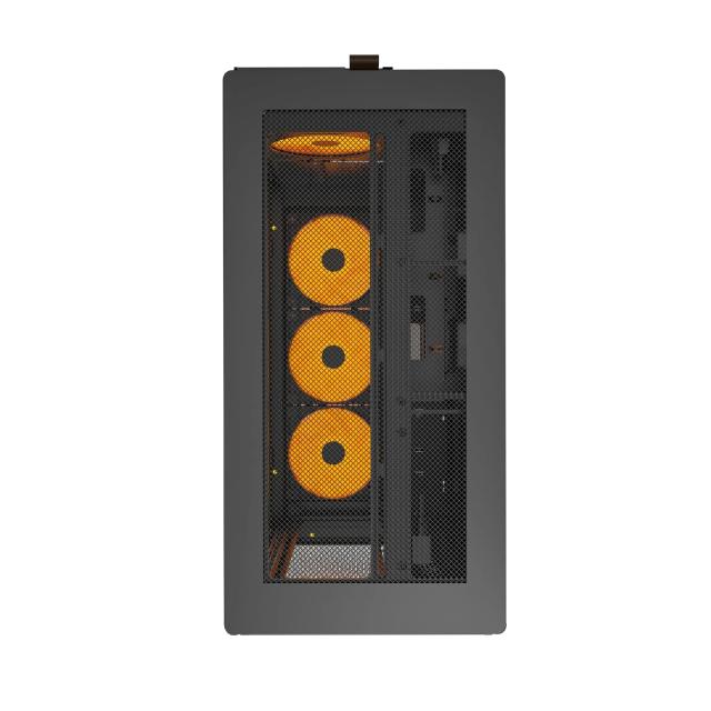 Кутия Montech HS01 PRO (W), Middle Tower, 2 x USB 3.0, 1 x USB 3.1 Type-C, ATX / Micro-ATX / Mini-ITX, Black