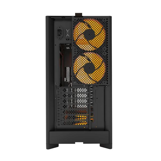 Кутия Montech HS01 PRO (W), Middle Tower, 2 x USB 3.0, 1 x USB 3.1 Type-C, ATX / Micro-ATX / Mini-ITX, Black