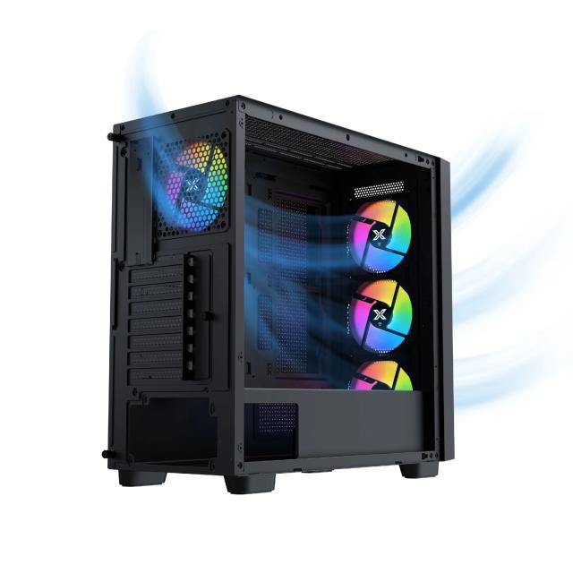 Кутия XIGMATEK Gaming Z Pro, Middle Tower, 1x USB 3.0, 2x USB 2.0, 1x HD Audio, EATX / ATX/ mATX / Mini-ITX 