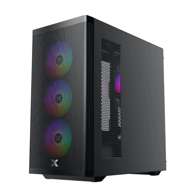 Кутия XIGMATEK Osiris Mesh, Middle Tower, 1x USB 3.0, 2x USB 2.0, 1x HD Audio, EATX / ATX/ mATX / Mini-ITX 