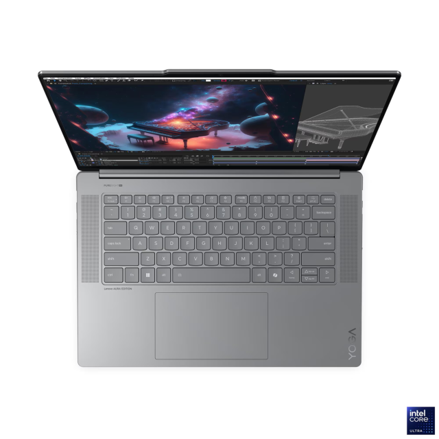 Лаптоп Lenovo Yoga Slim 7 15ILL9, Intel Core Ultra 7 258V 8C (2.2 - 4.8 GHz, 12 MB cache), 15.3" (38.86 cm) WQXGA+ OLED Glossy, 120Hz, Intel Arc Graphics 140V, 32GB LPDDR5X, 1TB M.2 NVMe SSD, Windows 11 Home