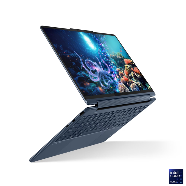 Лаптоп Lenovo Yoga 9 2-in-1 14ILL10, Intel Core Ultra 7 258V 8C (2.2/4.8GHz, 12MB Cache), 14.0" (35.56 cm) WQXGA+ OLED, 120Hz, Touchscreen, Intel Arc 140V, 32GB LPDDR5X, 1TB M.2 NVMe SSD, Windows 11 Home