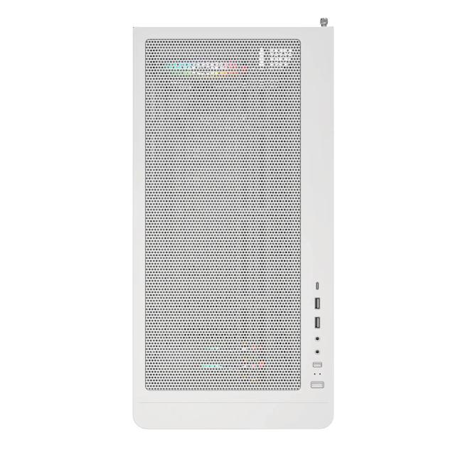 Кутия Montech XR Wood, Middle Tower, 2 x USB 3.0, 1 x USB Type-C, ATX, mATX, Mini-ITX, White