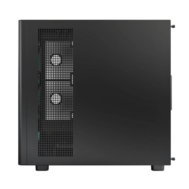 Кутия Montech XR Wood, Middle Tower, 2 x USB 3.0, 1 x USB Type-C, ATX, mATX, Mini-ITX, Black