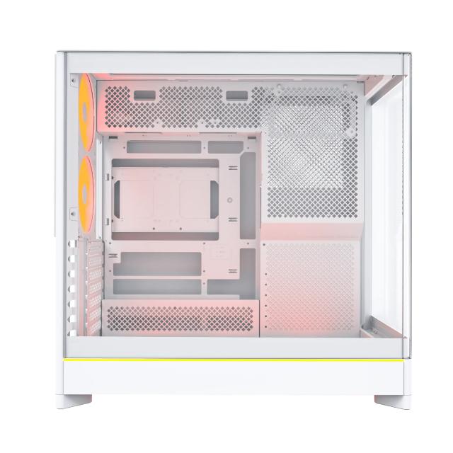 Кутия Montech HS02 PRO (W), Middle Tower, 2 x USB 3.0, 1 x USB Type-C, ATX, mATX, Mini-ITX