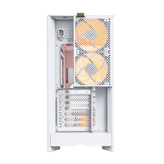 Кутия Montech HS02 PRO (W), Middle Tower, 2 x USB 3.0, 1 x USB Type-C, ATX, mATX, Mini-ITX