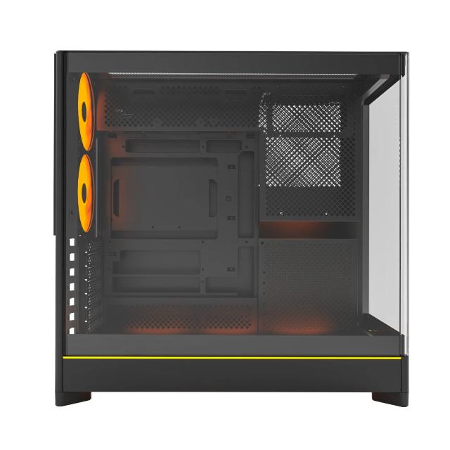 Кутия Montech HS02 PRO (B), Middle Tower, 2 x USB 3.0, 1 x USB Type-C, ATX, mATX, Mini-ITX