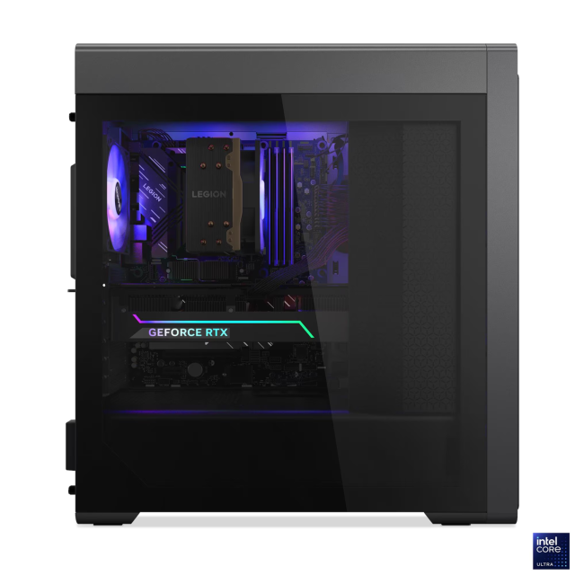 Компютър Lenovo Legion T7 34IAS10 Tower, Intel Core Ultra 9 285K 24C (3.2 / 5.7 GHz, 36MB Cache), NVIDIA RTX 5080 16GB GDDR7, 64GB DDR5 5600 MHz, 2TB SSD M.2 NVMe, Free DOS