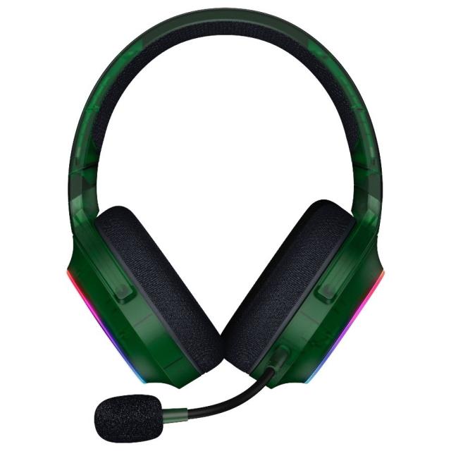 Геймърски слушалки Razer Barracuda X Chroma Phantom Green Edition, Gaming Headset, Black, Oval Ear Cushions, Wireless / Bluetooth