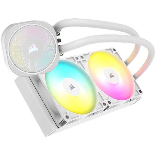 Охладител за процесор Corsair NAUTILUS 240 ARGB White, 240mm Radiator, Liquid CPU Cooler, Intel 1851, Intel 1700 / AMD AM5, AMD AM4