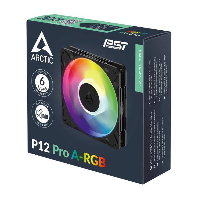 Вентилатор Arctic Fan 120mm P12 Pro A-RGB, 3 pin / 4 pin PWM