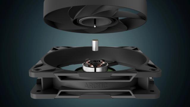 Вентилатори ARCTIC Fan P12 Pro 120mm - 400-3000rpm, 4 pin PWM, Черен