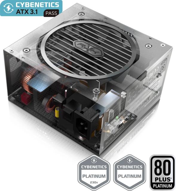 Захранване Raijintek AMPERE 1000W, Active PFC, ATX 3.1, 80 PLUS PLATINUM, Fully Modular