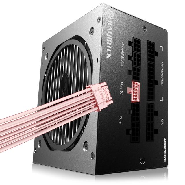 Захранване Raijintek AMPERE 1000W, Active PFC, ATX 3.1, 80 PLUS PLATINUM, Fully Modular