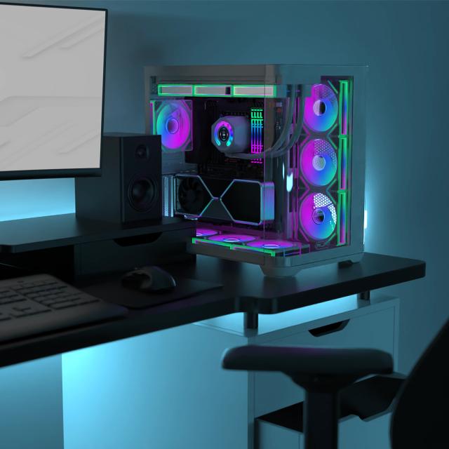 Кутия Raijintek ATREUS BT7 Black, Middle Tower, 2x USB 3.0, 1x USB 3.1 Type-C, E-ATX / ATX / mATX / ITX 